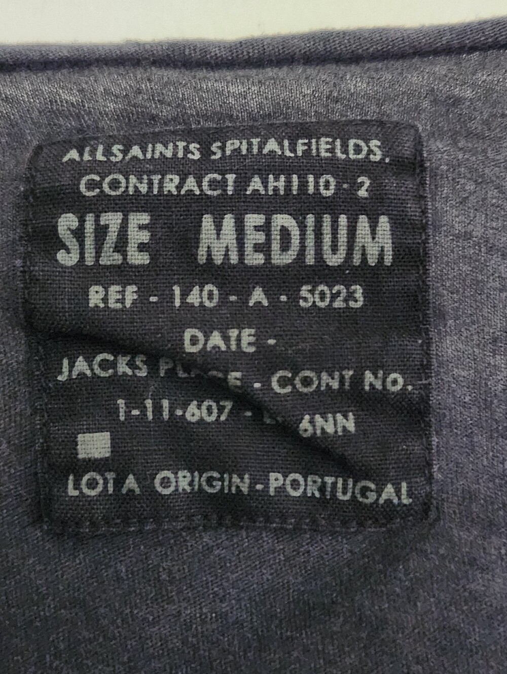 allsaints spitalfields womens Tee T Shirt Size M Retire SS Tonic Scoop Graphics - Picture 2 of 7
